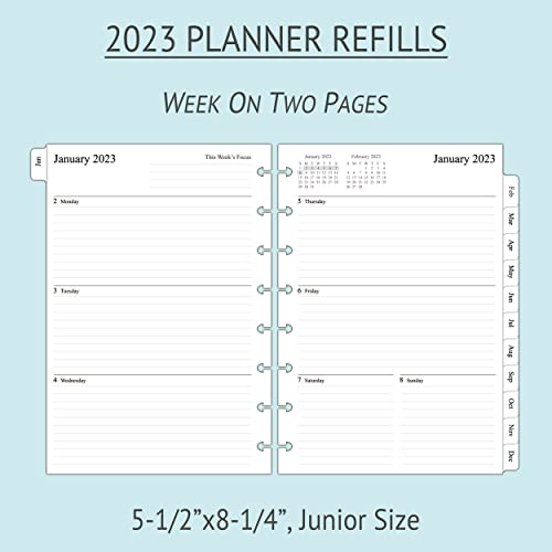 20232024 Weekly & Monthly Planner Refill for 8 Discbound Planners