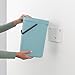 Brabantia Sort & Go Kitchen Recycling Can (4.2 Gal / Gray) Stackable Waste Organiser with Handle & Removable Lid, Wall/Cupboard Mounting