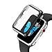 Ultra-Slim Electroplate PC Hard Case Cover Skin For Apple Watch Series 3 42mm,Tuscom (Black)