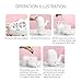 Cadrim Cute Diffuser, Aromatherapy Essential Oil Diffuser Ultrasonic Water Vaporizer Cool Mist Humidifier with 9 Colors Waterless Auto-Off No Noise for Baby Kids Bedroom Living Room (180ml)