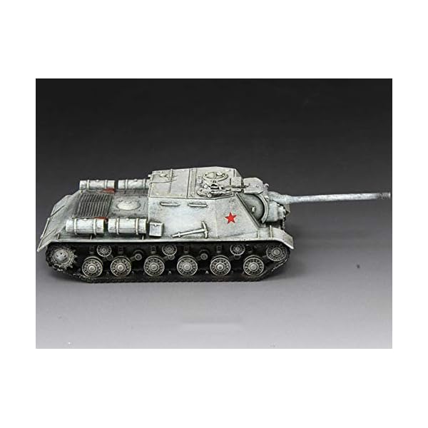 SY-Heat Tankmodelldekoration, Gepanzerter Tankmodell ISU-122 Snow Painting Tank Replik 1/72 Military Collection… – Bild 4