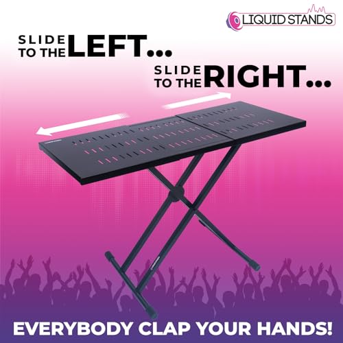 Liquid Stands Expandable DJ Table Stand Portable Audio Mixer Stand DJ
