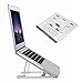 Folding Aluminum MacBook Stand HONGUO Universal 6 Angles Adjustable Desktop Ventilated Laptop Stand for 7-15
