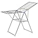 Household Essentials Collapsible Adjustable Gullwing Metal Clothes Drying Rack, Grey