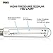 iPower Hydroponic 600 Watt Horticulture Flowering High Pressure Sodium HPS Grow Light Bulb Lamp, High PAR Enhanced Red and Orange Spectrums CCT 2100K