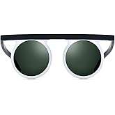 HEPIDEM Acetate Vintage Retro Round Polarized Sunglasses for Men UV400 UV Protection Sun Glasses