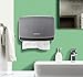 Bosharon Paper Towel Dispenser Wall Mount, Bathroom Tissue Dispenser Tissue Holder (Grey)