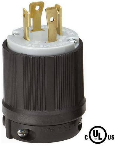 L15-30 Plug, L15-30P Locking Plug, Rated for 30A, 250V AC, cUL Listed (1)
