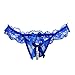 Meily(TM) Lady Lace Open Crotch Thong Mesh Pearl Massage
