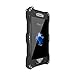 Bpowe for iPhone 7 Metal Case,Gorilla Glass Aluminum Metal Premium Protection Shockproof Military Bumper Heavy Duty Sturdy Protective Cover Shell Case for iPhone 7 4.7 inch (Black)