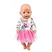 Wensltd Clearance! Chirstmas Clothes Dress for 18 Inch American Girl Doll Accessory Girl Toy (Pink 1)