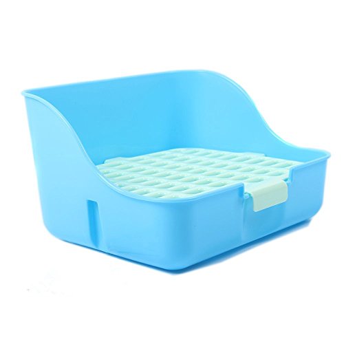 M-Aimee Square Potty Trainer Corner Litter Bedding Box Pet Pan for Small Animal/rabbit/guinea Pig/galesaur/ferret(random Color)