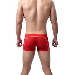 Laxier 2 Pack of Men Boxer Briefs Transparent
