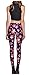 Sipaya Women's 3D Pattern Printed Stretch Skinny Footless Leggings Plus Size