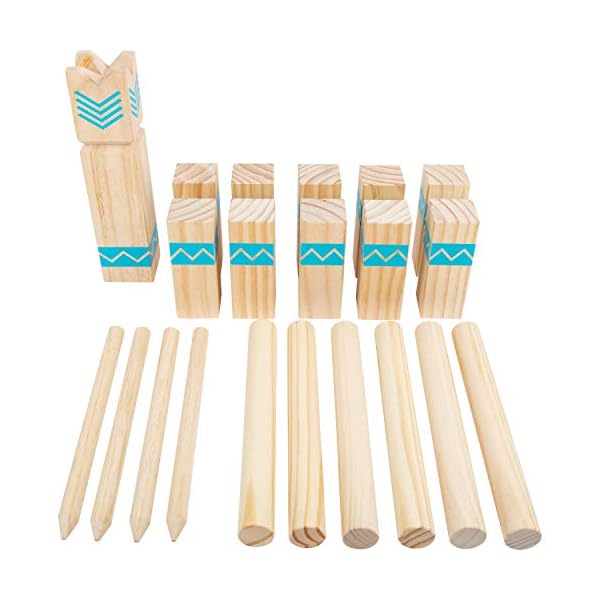small foot Wikingerspiel Kubb Active, aus FSC 100%-zertifiziertem Holz, Outdoorspiel für die ganze Familie, 12036 – Bild 4