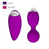 RZWD Mini Vibrating Egg, Waterproof Vibrator - Remote Vibration Massager 10 Vibration, Ladies Vibrator and Rabbit Vibrator (HY2-Purple)