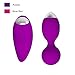 RZWD Mini Vibrating Egg, Waterproof Vibrator - Remote Vibration Massager 10 Vibration, Ladies Vibrator and Rabbit Vibrator (HY2-Purple)