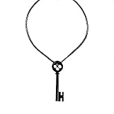 COLORFUL BLING Key Necklace Chain Pendant Cosplay Halloween Accessories