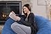 Chill Sack Bean Bag Chair - 5' Giant Memory Foam Lounge Chair with Soft Microfiber Cover – Cozy Furniture for Living Room, Dorm, & Kids' Rooms – Comfortable 5 Ft, Microsuede Lounge Sofa, Royal Blue