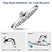 Rain Shower Head High Pressure, WarmSpray Rainfall Shower Head for Bathroom With 9 Inch Large Coverage- Relaxed Waterfall Shower Experience