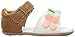 Carter's Every Step Stage 2 Girl's Standing Shoe, Glaze, White/Brown, 4 M US Toddler
