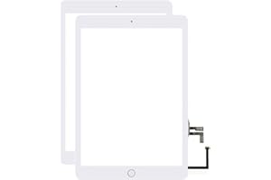 VDASO for iPad 5 5th Gen Screen Replacement A1822 A1823 2017 2 Pack Digitizer 9.7 Inch, for iPad 5th Generation Touch Glass with Home Button (White)