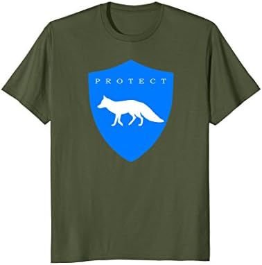 Mens Protect Arctic Fox Endangered Species Eco Awareness T-Shirt Small Olive