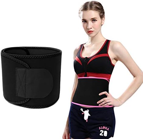 YaMeiDa Mermaid's Mystery Waist Trimmer Trainer Belt for Women Men Weight Loss Premium Neoprene Sport Sweat Workout Slimming Body ( Black, M)