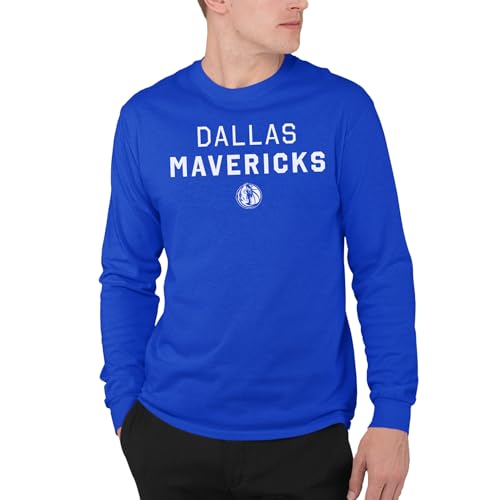 Junk Food NBA - Dallas Mavericks Core Stacked Adult LS T-Shirt