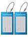Luggage Tags Business Card Holder by TUFFTAAG - Durable Travel ID Bag Tag in Multiple Color Options, Perfect for Suitcases, Backpacks, and Carry-Ons, Easy Identification, Secure and Stylish