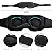 LEEKEN 3D Sleeping Eye Mask - 100% Lights Blockout Sleep Mask for Men Women, Cool Sports Fabric Eye Cover for Travel/Nap/Night Sleeping,Comfortable and Breathable