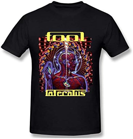 Macalai Men's Tool Lateralus Comfortable Short Sleeve Shirts Black