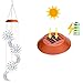 ME9UE Solar Powered Wind Spinner Light, 3 Suns and 3 Moons with 7 Colors Changing Wind Light, Waterproof Hanging Wind Chime Lamp Mobile Suspended Light for Home Outdoor Garden Lighting Decor