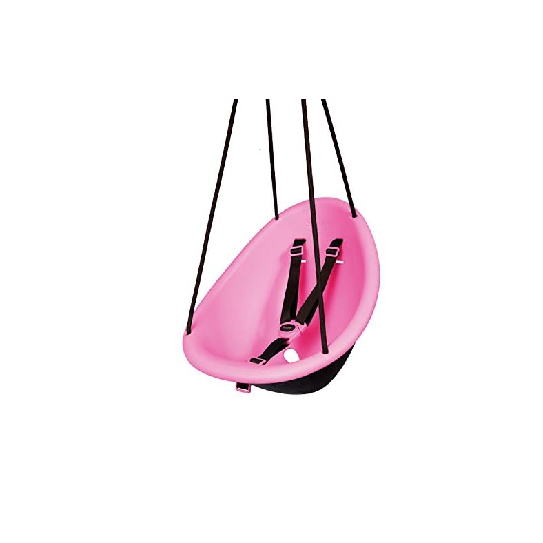 Swurfer Kiwi Toddler Swing – Comfy Baby Swing Outdoor, 3-Point Adjustable Safety Harness, Safe Quick Click Locking…