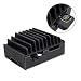MobileVision 10-Port Charging Station Executive PU Black Leather Plus Compatible Charging Adapter for Apple Watch Combo use with Apple Watch, Smartphones & Tablets primary