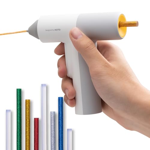 Pistola Colla a Caldo Senza Fili, Auto Erogazione, 40 Stick di Colla