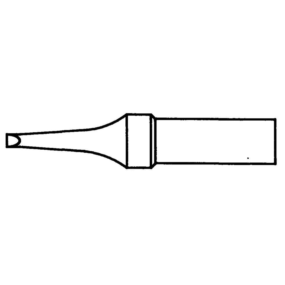 Weller Professional ET R (4ETR-1) Soldering Tip for Weller WE 1010, Chisel Slim, Width 1.6mm, Thickness 0.7mm, 1 Piece