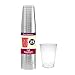 Party Essentials Plastic Party Cups, 25-Count, Clear
