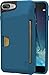 Smartish iPhone 7 Plus / 8 Plus Wallet Case - Wallet Slayer Vol.1 [Slim + Protective + Grip] Credit Card Holder for Apple iPhone 8 Plus / 7 Plus (Silk) - Blues on The Green