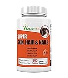 Health1st Super Skin, Hair & Nails Dietary Supplements 90 Tablets Natural Essential Vitamins, and Advanced Nutrients for Thinning Hair ,Nails