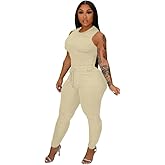 TOPSRANI Womens Two Piece Outfits Bodycon Tracksuit Sweatsuits Solid Jogger Biker Workout Gym Lounge Short Sleeve Pant Sets