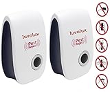 Ultrasonic Pest Repeller Set of 2 - Pest Repellent For Home Indoor Use - Electronic Pest Control Plug In Best for Insects Cockroach, Rodents, Flies, Roaches, Spiders, Mice, Rats - [UPGRADED VERSION]