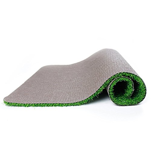 32”X20” Heavy Duty Green Artificial Grass Turf Carpet Rug Welcome Door Mat Synthetic Lawn Turf Carpet for Entrance Way & Porch, Outdoors and Indoors - Thumbnail 4