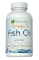 Nutriden Omega 3 Fish Oil Pills, 400 Easy to Swallow EPA / DHA Soft Gel Capsules - 1000mg Mercury Free, Molecularly Distilled Fish Oil - 30% Omega-3 Fatty Acids - Free Ebook Providing Lifelong Tips For Optimal Health - 30 Day Unconditional Guarantee
