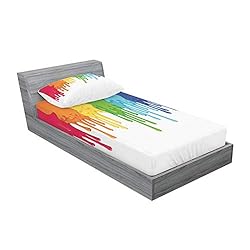 Ambesonne Abstract Fitted Sheet & Pillow Sham