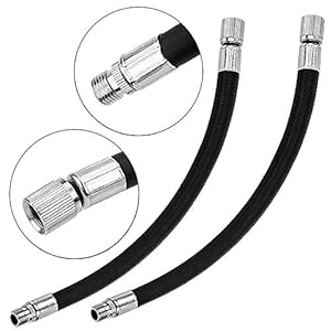 Ziyero 2 Stuks Flexibele Rubberen Bandenventiel Verlengstuk Wiel Pomp Verlengingsslangen Bandenventiel…