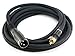 Monoprice XLR Male to RCA Male Cable - 10 Feet - Black, 16AWG Shielded Twisted Pair Oxygen-Free Copper Braid Conductors, E21 Gold Plated Connectors - Premier Series, 10ft