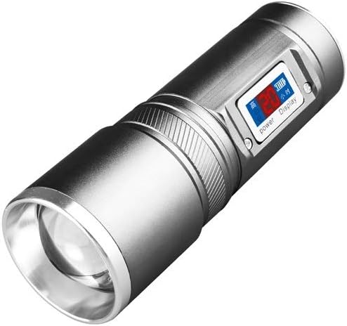 Lkklg Strong light flashlight rechargeable super bright long-range waterproof 5000 xenon lamp 1000w multi-function outdoor home Dual light source one-button switching Zoom can be directly charged
