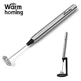 Milk Frother - Milk Steamer Sokos Wand Slim Electric Stainless Steel Handheld Milk Frother For Coffee Latte or Cappucino, Hot Milk