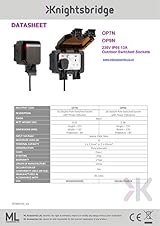 Knightsbridge OP9N Outdoor Weatherproof Double Socket IP66 Black view 7
